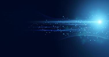 Abstract technology hi tech background concept speed movement motion blur moving fast in the light for template design dark blue .Vector illustration vector
