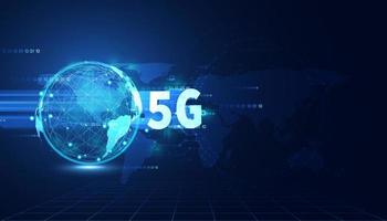 5G wireless internet technology Concept background wifi communication connection and business with global network high speed innovation connection vector illustration.