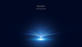 Abstract Digital Hologram big data visualization. vector