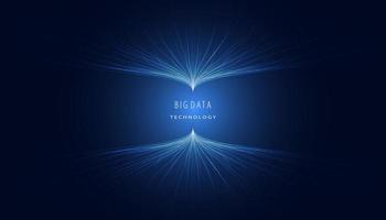 Abstract Digital Hologram big data visualization. vector
