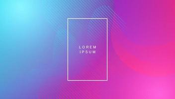 Colorful landing page abstract geometric shape and dynamic background on gradient colour. vector