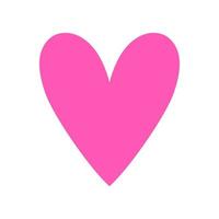 corazón rosa vectorial en un estilo moderno. ilustración vectorial para su diseño gráfico. logotipo, icono en forma de corazón. elementos de diseño para el día de san valentín. vector