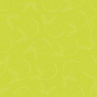 Seamless pattern with hand drawn lemons. White contour of lemon on a green background. Background for textiles, kitchen utensils and wrapping paper, background for site vector