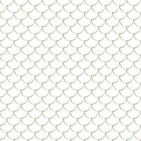 Modern vector seamless illustration. Linear gold pattern on a white background. Ornamental pattern for leaflets, printing, wallpaper, backgrounds