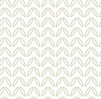 Modern vector seamless illustration. Linear gold pattern on a white background. Ornamental pattern for leaflets, printing, wallpaper, backgrounds