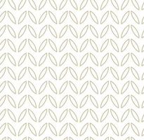 Modern vector seamless illustration. Linear gold pattern on a white background. Ornamental pattern for leaflets, printing, wallpaper, backgrounds