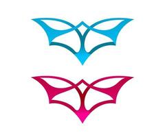 Bat logo design vector