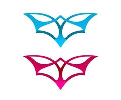 Bat logo design vector