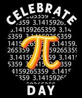 pi day vector illustration