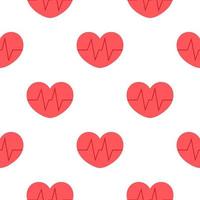 pink sick heart seamless pattern vector