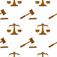 scales and hammer seamless pattern vector