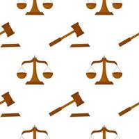 scales and hammer seamless pattern vector