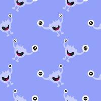 seamless pattern of a monster vector