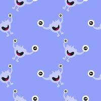 seamless pattern of a monster vector