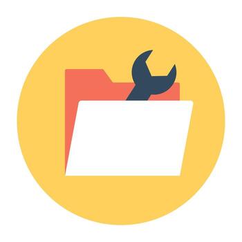 Folder Setting Concepts vector