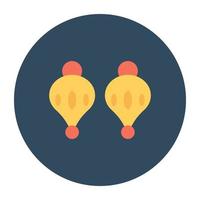 Trendy Earrings Concepts vector