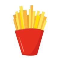 French fries isolated on white background vector