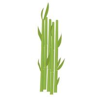 Bamboo in flat style isolated on white background vector