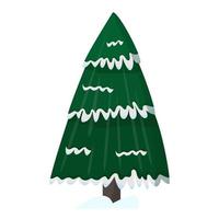 Christmas tree isolated on white background vector