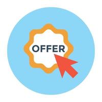 Trendy Offer Concepts vector