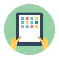 Trendy Tablet Concepts vector