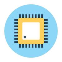 Processor Chip Concepts vector