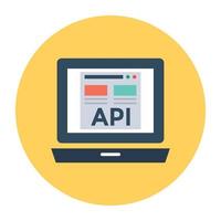 API Interface Concepts vector