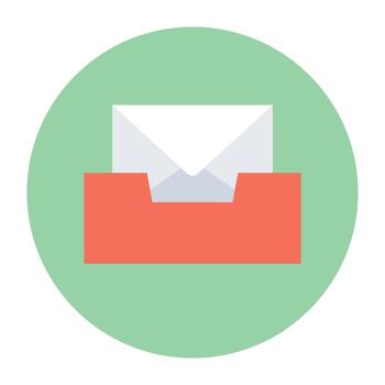 conceptos de bandeja de entrada de moda vector