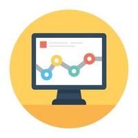 Line Graph Concepts vector