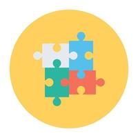 Trendy Puzzle Concepts vector