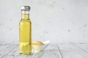 Bottle of sesame oil photo