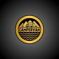 Campervan logo icon vector illustration