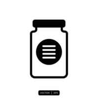 Medical Bottle Icon Vector - Sign or Symbol