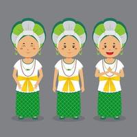 Brazil Character with Various Expression vector