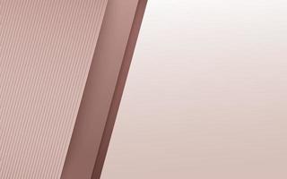fondo de capa superpuesta de color oro rosa abstracto con sombra en estilo de corte de papel. diseño de patrón geométrico de lujo con espacio de copia. puede usar para folleto, tarjeta, póster, banner web. eps10 vectoriales vector