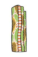 bakrie tower in flat design style vector