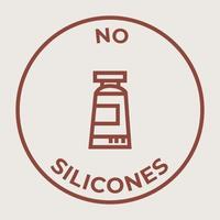No Silicones Vector Icon