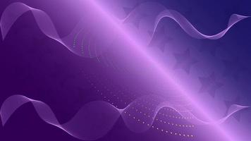 Wavy Pattern With Thin Lines on Purple Background vector