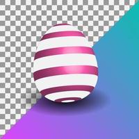 beautiful red egg 3d vector design suitable for easter greeting