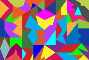 Pop art polygon design with modern colorful or digital graphic. vector