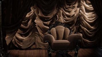 luxurious theater curtain stage with chair video