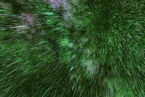 espacio verde oscuro abstracto elegante universo de humo con estrella y galaxia polvo de estrellas azul leche dinámico en el espacio. foto