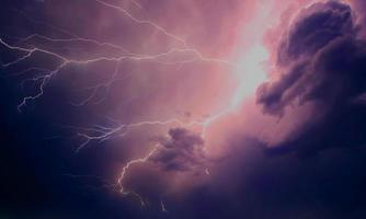 dark blue sky with some clouds surface abstract flow color thunder clouds in the sky. photo