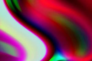 abstract rainbow blue and purple distorted chromatic wave rainbow light dreamy effect overlay fluids dynamic pattern on colorful. photo