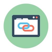 Trendy Url Concepts vector