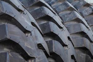 Truck tire stack background photo