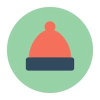 conceptos de gorro con pompones vector