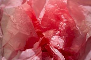 Pink plastic bag photo