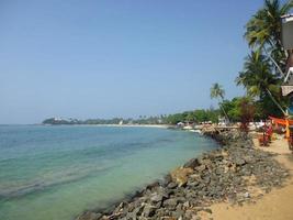 Rocky shore of Unawatuna photo