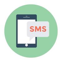 Trendy SMS Concepts vector